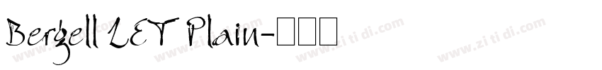 Bergell LET Plain字体转换